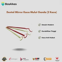 Dental Mirror Kaca Mulut Ganda (2 Kaca)