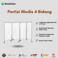 Partisi Medis 4 Bidang (Bed Screen)